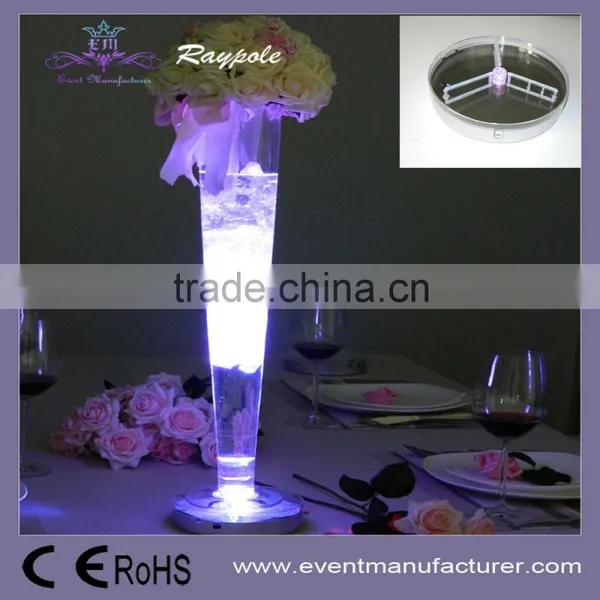 Wireless RGB Vase Led Centerpiece Light Base for Bear/wine Bucket