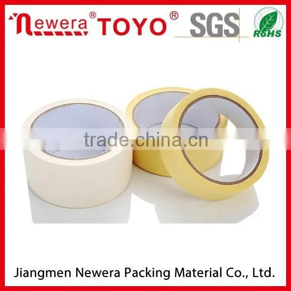 Economy Grade Crepe Paper Masking Adhesive Yellow Tape photo-2