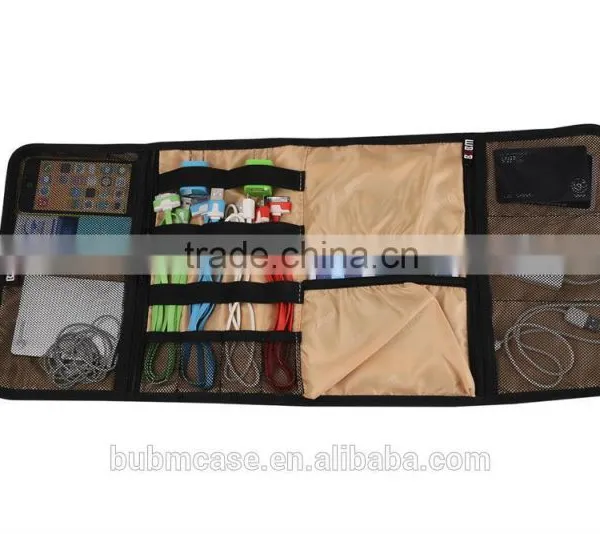 HOT BUBM Black Spring Rolls Folding Storage Bag, Usb Flash Drive Case photo-5