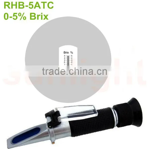 RHB-5ATC 0-5% Brix Refractometer