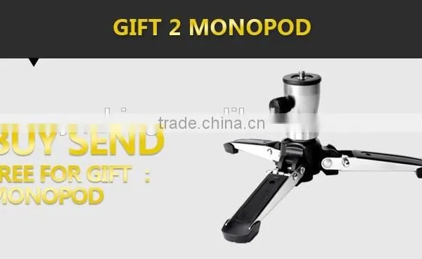 New Updated HPUSN Professional Photography Carbon Fiber Video Tripod With Travel 8cm Steel Nails Buy 1 Get 3 photo-4