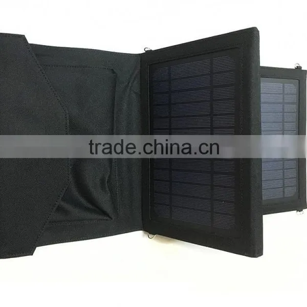 6V 14W Solar Panel Charger Dual Output Folding Foldable Solar Charger For Mobile Phone IPad Tablet photo-5