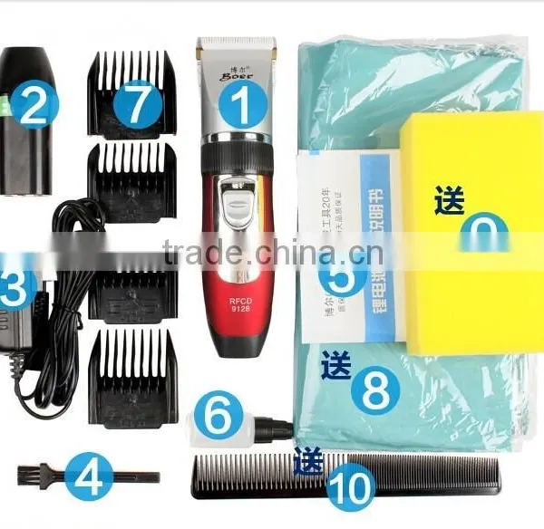 TOP QUALITY CERAMIC BLADE RECHARGEABLE HAIR CLIPPER/HAIR TRIMMER photo-5
