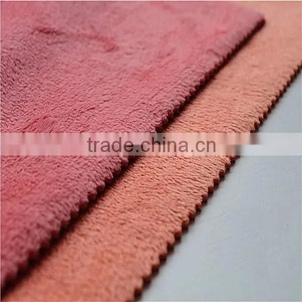 100% Polyester Manufacture Bonded Composite Plush Fabric for Sofa for Home Textile
