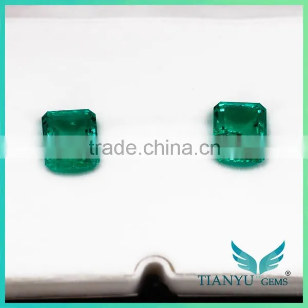 Colombian Emerald Emerald Cut 8*10mm Synthetic Emerald Stone for Emerald Jewelry photo-5