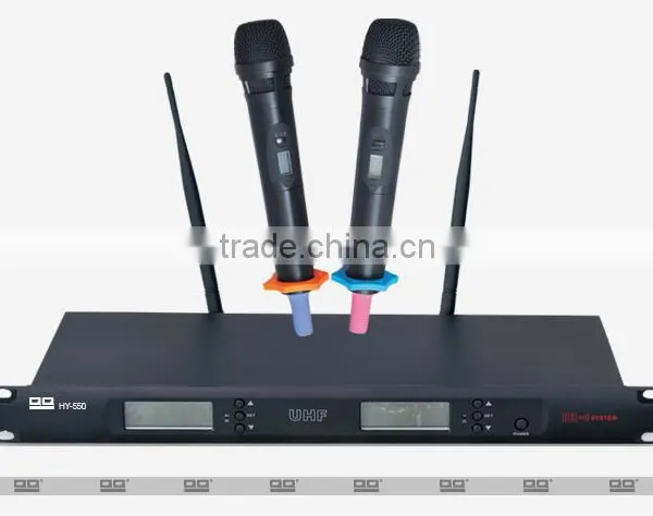 Handheld System 2 Channel Professional Wireless With LCD Display Microphone System photo-2