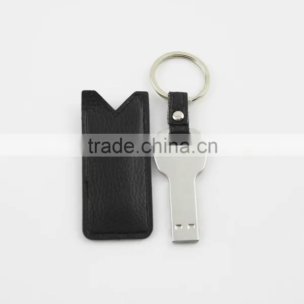 Black Leather Rational Construction Key Usb Stick Drive 16gb 32gb 64gb photo-2