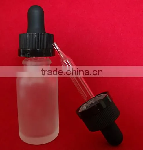 5ml 10ml 15ml 20ml 30ml Frost Glass e Liquid Dropper Bottle With Child Proof Cap photo-2