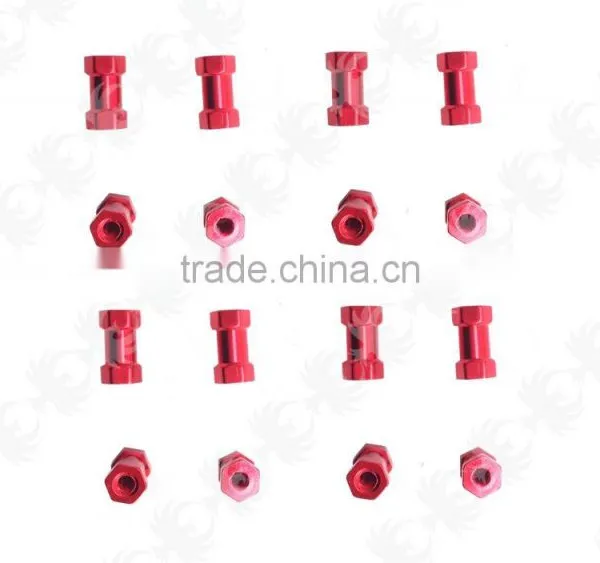 CNC Aluminum alloy Hex Standoff/Spacer M3*12mm standoff nut,Hex M3 thread Fasteners