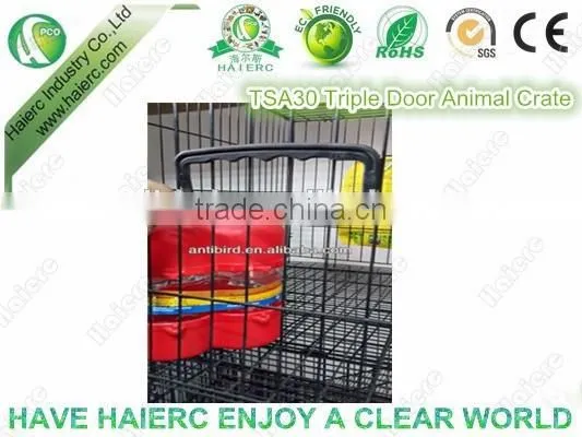 Haierc Triple Dog Crate Folding Metal Dog Cage Dog Crate photo-6