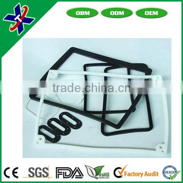 Food Grade of Black and Wihte Silicone Rubber Gasket.