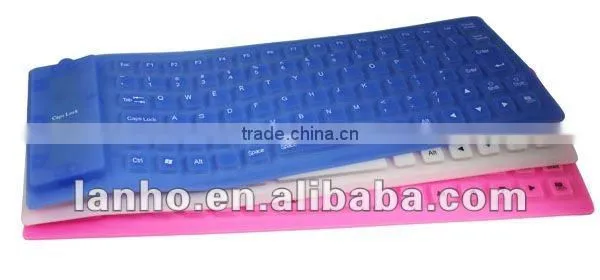 Soft USB Roll-up Flexible Silicone Keyboard For PC Laptop Fashionable Gift