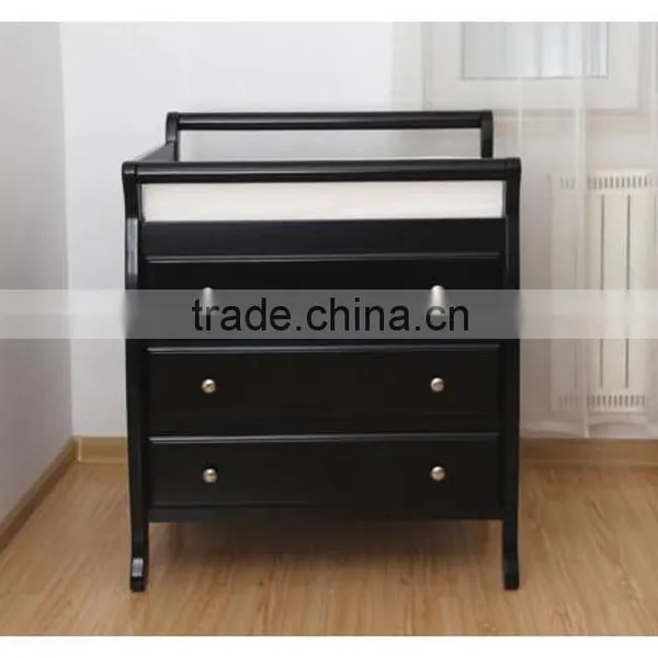 Walnut NZ Pine 3 Drawers Baby Change Table Dresser photo-3