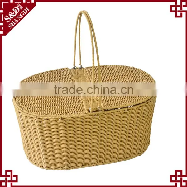 S.D Handmade Durable High Quality Oval Shaped Handing Gift Basket photo-2