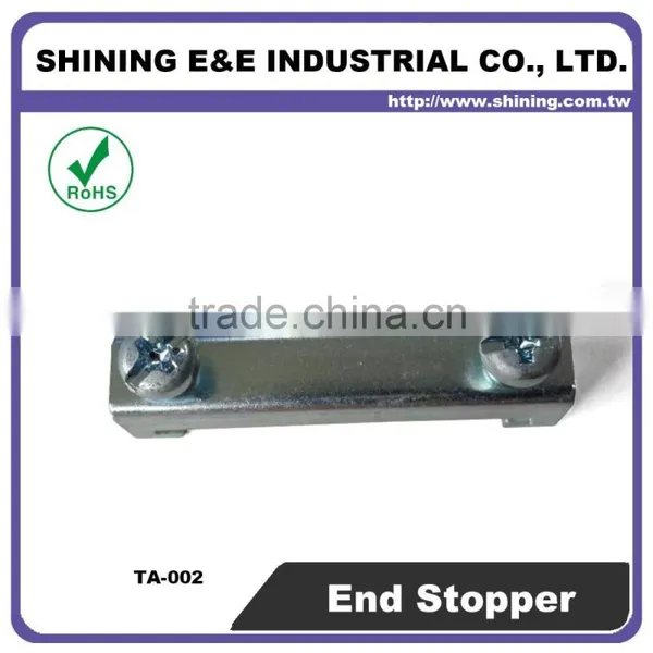 TA-002 For Fuse Holder Steel Double Dead Rail Stopper End Clamp photo-2
