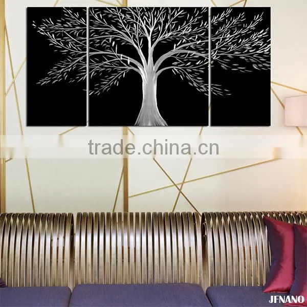 Fashion Wedding Decoration Life Tree Metal Painting Modern Art Wall Decor Wall Pictures For Living Room photo-2