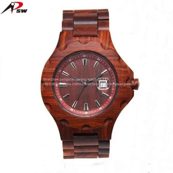 Best Selling Hand Made Wood Watch Custom Logo Wood Watch Small Moq
