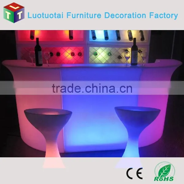 112CM High PE Plastic Big Size LED Bar Counter,Portable Bar Corner, Lighted Bar Counter LTT-BC06A photo-1