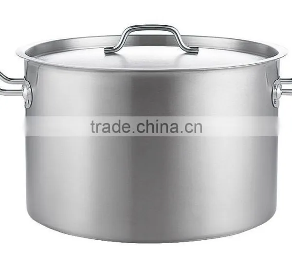 Two Handle Sauce Pan Saucepan Cooker Family Restaurant Hotell Usage High Body Stainless Steel Stock Pot With Lid photo-3