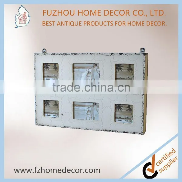 Decorative Antique Wooden Photo Frame With Multi Opening photo-5