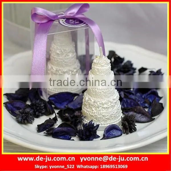 Four Layers Snow White Fake Birthday Cake With Candles photo-2