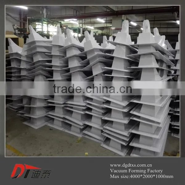Custom White Arched Plastic Shape Part by Vacuum Forming photo-6