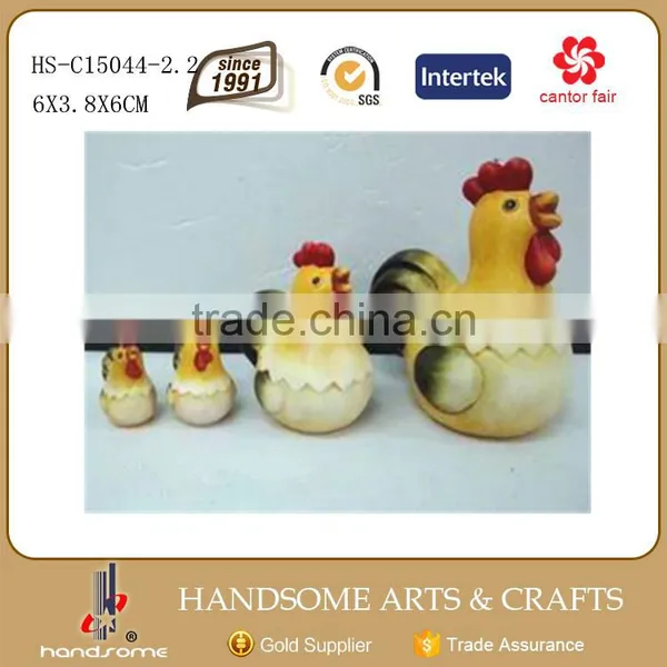 19.6CM Home and Garden Items Antique Ceramic Rooster Figurines photo-2