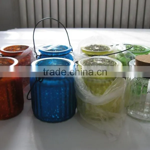 Colorful Glass Candle Holder photo-3