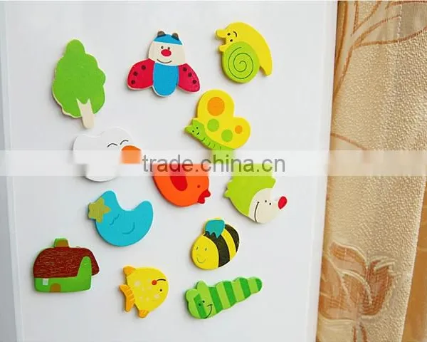Colorful Wooden Fridge Magnets photo-2