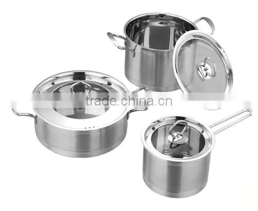 6pcs Cookware Set Stainless Steel Cooking Pot Set photo-2