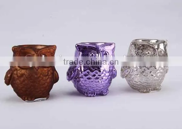 Home Decor/Owl Shaped Glass Candle Holder photo-4