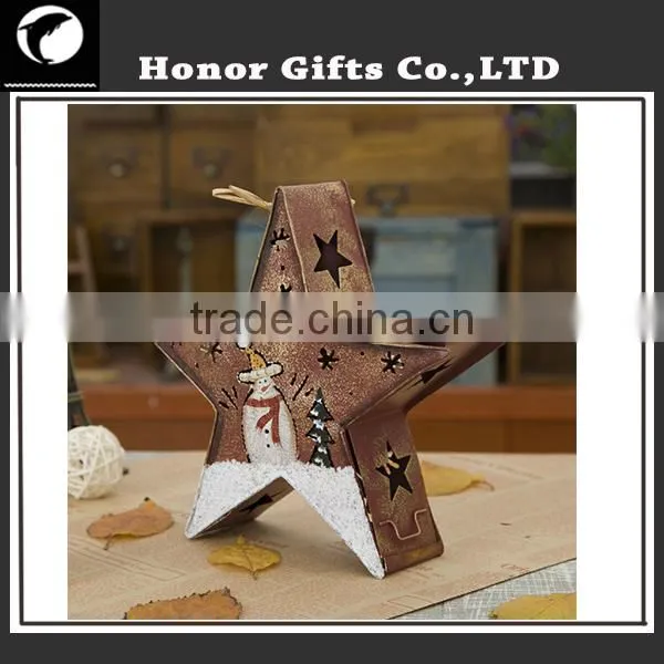 Best Selling Christmas Decoration Star Style Christmas Candle Holder photo-2