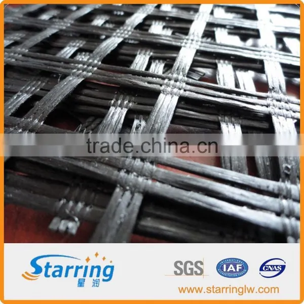 Warp Knitted Polyester Geogrid for Soil Reinforcement 30-30KN/M photo-2
