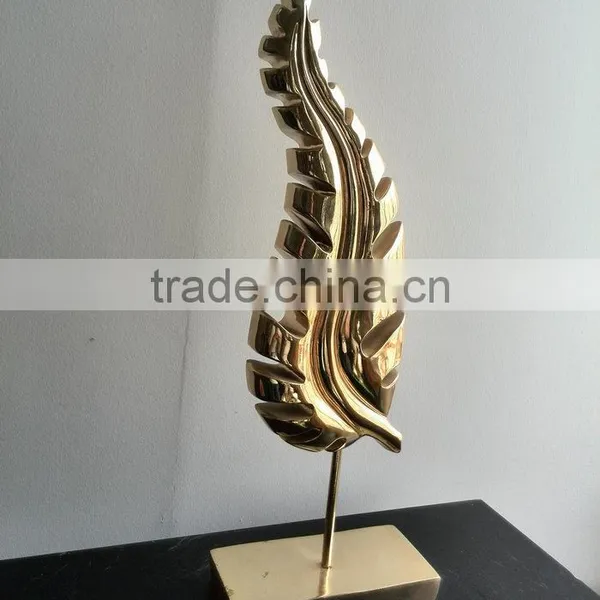 Resin Art Leaf Statue Decoration photo-3