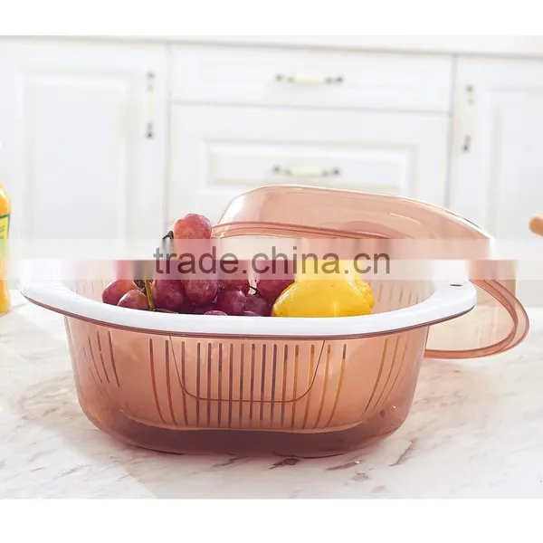 Kitchen Vegetable and Fruit Plastic Draining Basket Drain Basket photo-2
