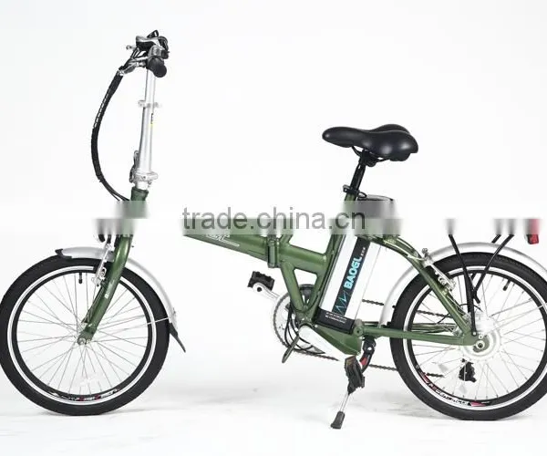 20 Inch Aluminum Frame Fast Lithium Battery Powered Electric Folding Bike photo-2