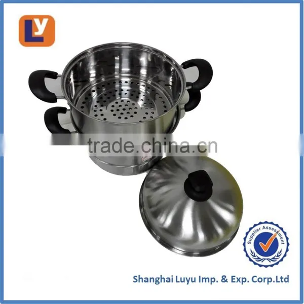 2017 New Design Stainless Steel 3lyaer Steamer Pots Food Steamer Cookware photo-3