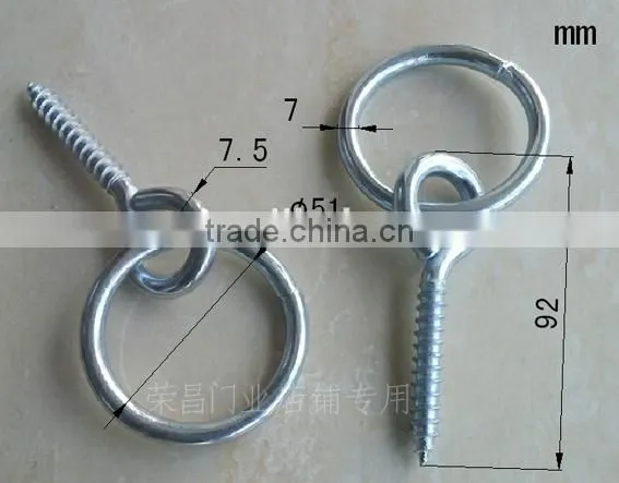 Diameter 7mm Window or Door Wind Hook Sheep Eyes Screws photo-2