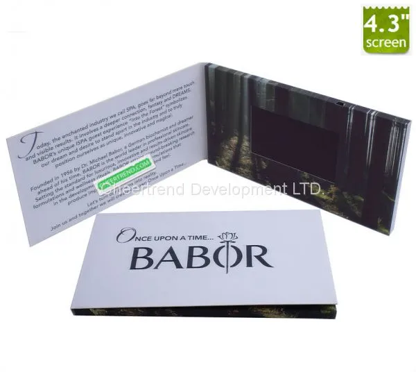 Video In Print Brochure 4.3 Inch Video Greeting Card With Offset Printing photo-5
