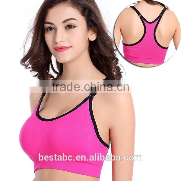 Hot Sexy Woman Spandex Fitness Sports Bra photo-6