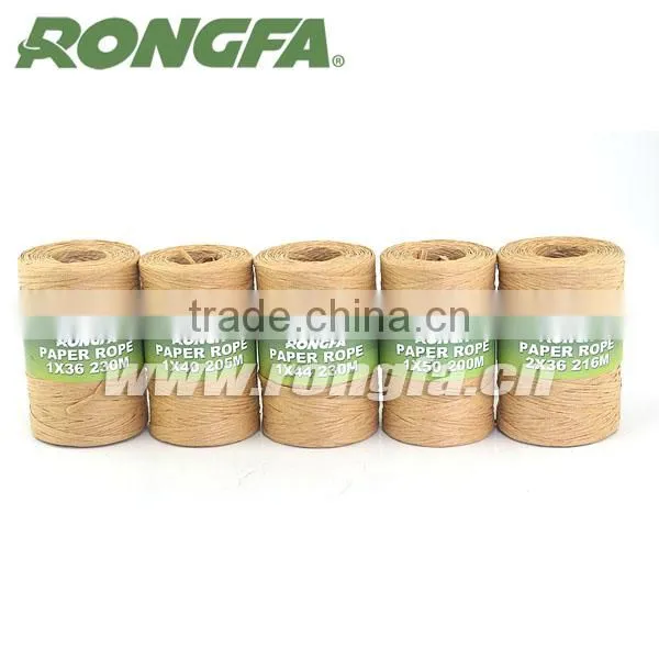200m Rolled Paper Twisted Rope Kraft Binding Paper Rope for Garden and Agriculture photo-3