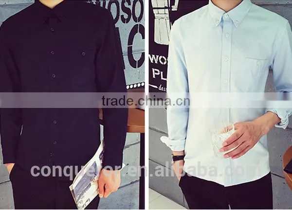 New Design Made to Measure Business Cotton Slim Men Shirt BS052 photo-3