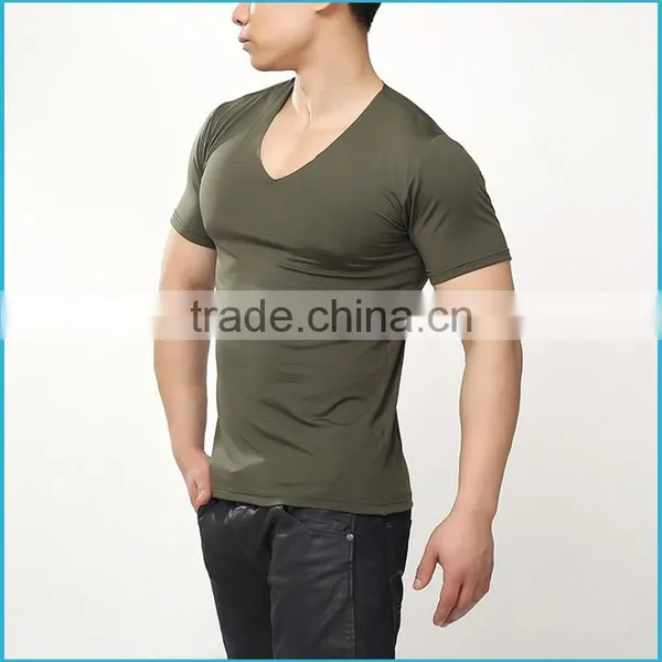 Custom Winter Thermal T Shirt Men Ploretec Fleece Keep Warm Underwear Short Sleeve V-Neck photo-2