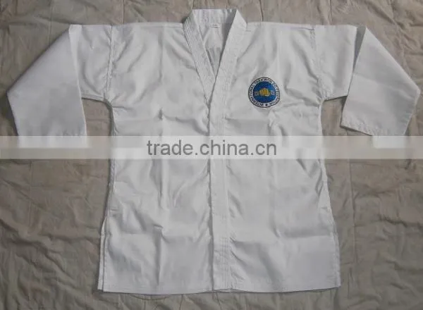 High Quality ITF Taekwondo Uniform White Printed photo-2
