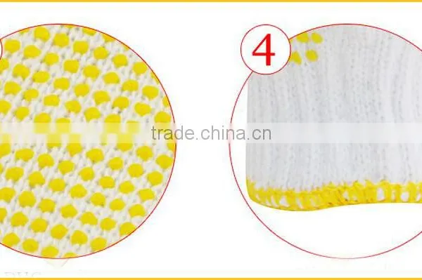 Pvc Dotted Cotton Knitted Gloves With Pvc Dots for Construction photo-4