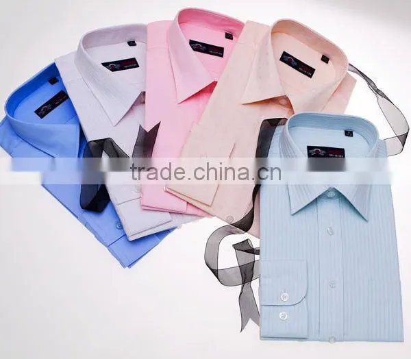 White French Cuff and Collar Grey Man Business Shirt photo-6