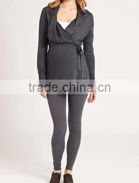 Maternity Ladies Wear 4-in-1 Long Sleeve Cardigan for Women photo-4