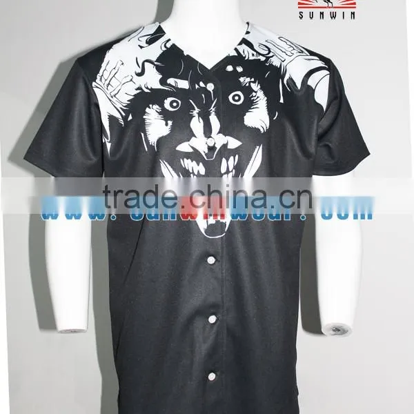 2017 Fashion Blank Baseball Jersey Uniform Custom Digital Baseball Jersey Wholesale Baseball Jersey photo-3