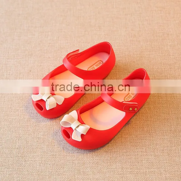 Hook and Loop Closure Mini Melissa Shoes, Larger Size Bow Design Mini Melissa photo-4