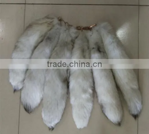 Wholesale Fox Tail Large Fox Tail Ornament Fox Fur Bag Pendant Car Key Chain Buckle Gift photo-5